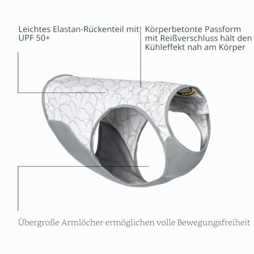 Ruffwear Swamp Cooler(TM) Zip Vest, Kühlmantel für Hunde, Farbe:Graphite Gray, Größe:S