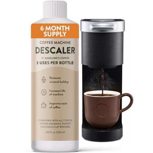 Universal Descaling Solution for Keurig, Nespresso, Breville, DeLonghi & Ninja (2 Uses) – Professional Coffee Descaler & Cleaner – Removes Limescale to Restore Flow & Temp – Odorless & Residue-Free