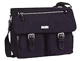 Innenmaterial: Leinen TOM TAILOR bags RINA Damen Umhängetasche one size, black, 27x9,5x20,5
