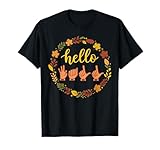 Photo Gallery hello fall asl sign language autumn vibes hand signs pumpkin maglietta Photo Gallery hello fall asl sign language autumn vibes hand signs pumpkin maglietta