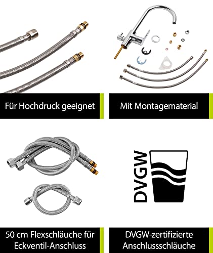 Küchenarmatur mit Absperrventil für Spülmaschine – Die 15 besten