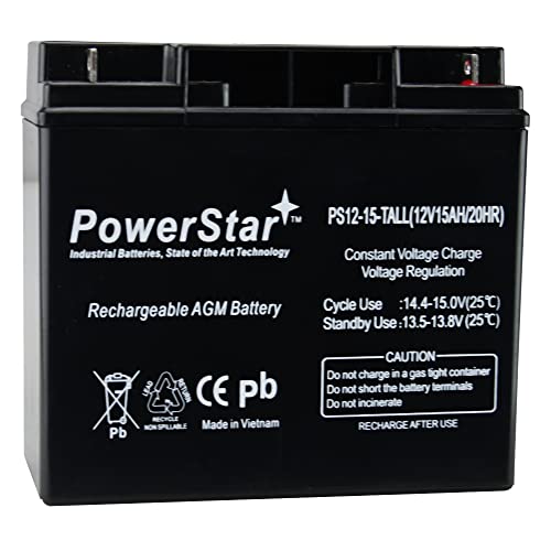 Powerstar 12V 15Ah Replacement Sla/Agm Factory Sealed Battery For Champion Generator 9000 7000 Rechargeable Battery #TOP1