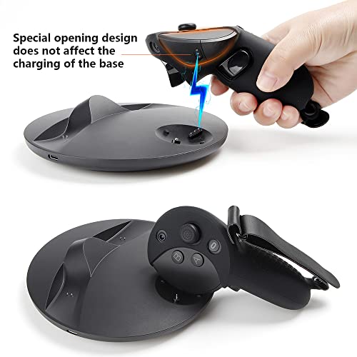 Silicone Controller Grip Cover for Meta Quest Pro Controller Grip Protector for Quest Pro Accessories Dark Black - Thumbnail 3