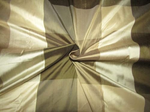 Soie Dupioni verte et dorée crème pour structurer une robe de cérémonie de créateur