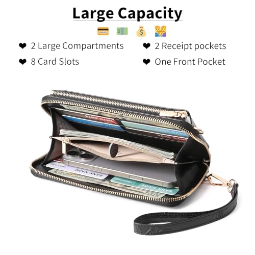 Image of GOIACII Phone Purse Crossbody Bags for Women Small Travel Wallet Touch Screen RFID Blocking