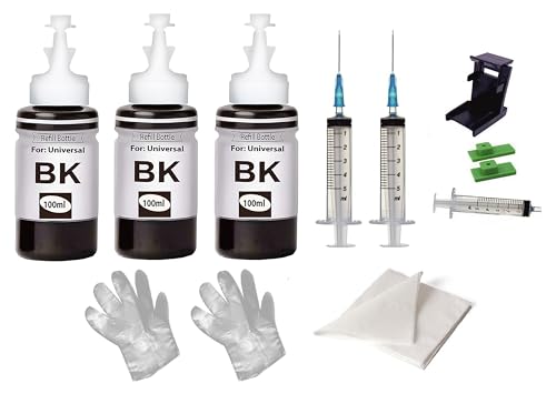 Image of CANOFF 805xl Refill Ink for H.p. /Can0n Cartridge 805,682,802,678,901,818,21, 22,680,27,703,704,803,PG40,47,88, 89, 740, 745, 810, 830 and, CL 41, 57, 98, 99, 741, 746, 811, 831 100ml (KKK)
