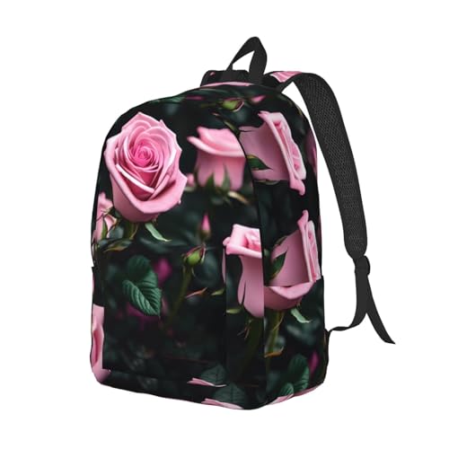 Sac à dos de randonnée imprimé rose robuste et finitions soignées