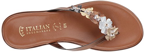 Italian Shoemakers Women's Emina Sandal, Metallic/Multi, 7 M Us #TOP4