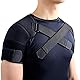 Kuangmi Schulterstütze Schulterwärmer Schulterbandage für Gelenkschmerzen Sportverletzungen, XL