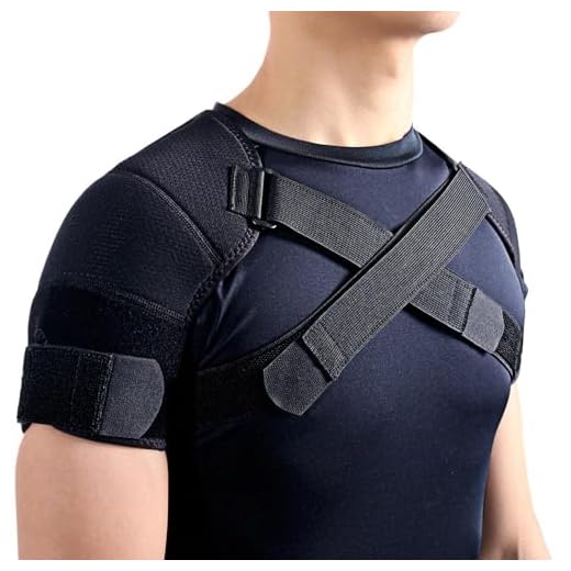Kuangmi Double Shoulder Support Brace Strap Wrap Neoprene Protector (XX-Large)
