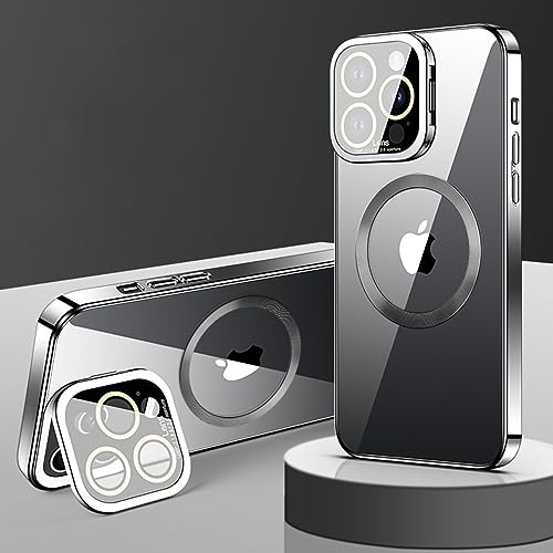 Coque magnétique iPhone 14 Pro Max antichoc avec verre de protection objectif
