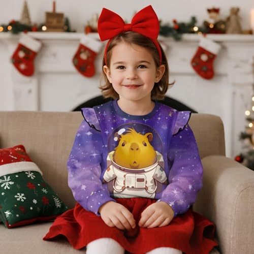 Girls Sweatshirts Long Sleeve Pullover Crewneck Tops Shirts4