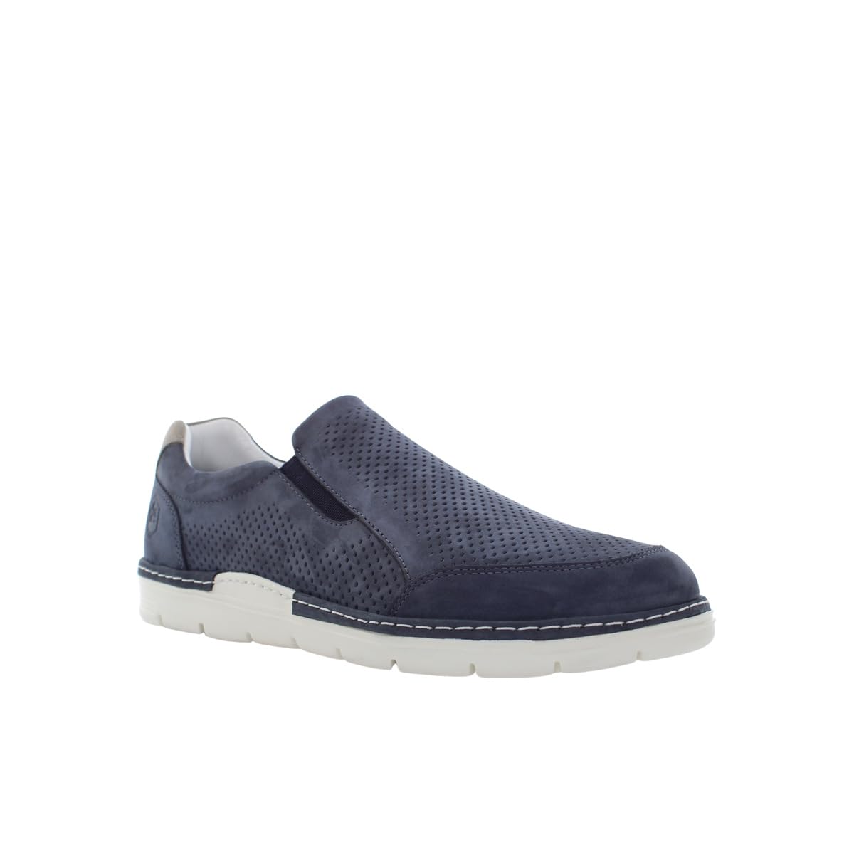 Lumberjack Men's Gino Driving Style Loafer, Navy Blue Grey, 12 UK
