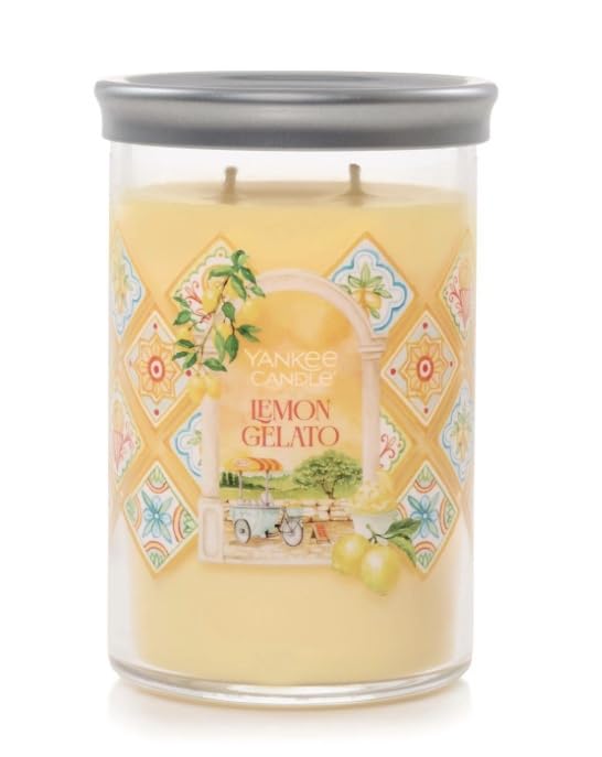 Yankee Candle Lemon Gelato Large 2-Wick Signature Decorated Tumbler Candle