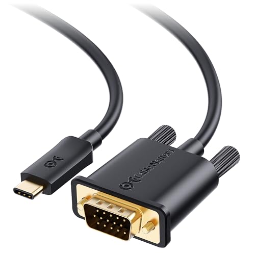 Cable Matters USB C to VGA Cable (USB-C to VGA Cable) 6 ft - Thunderbolt 4 / USB4 / Thunderbolt...