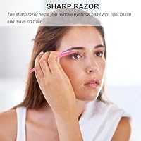 66 Eyebrow Razor and Face Razor for Women and Men, Eyebrow Hair Trimmer and Shaver with Protective Cover,Safe and Newbie Friendly — image 5