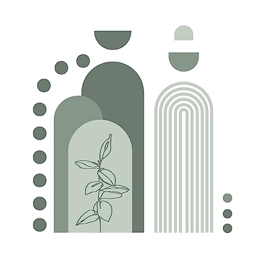 SUPERDANT Vinilos Decorativos Geométricos Boho Verde