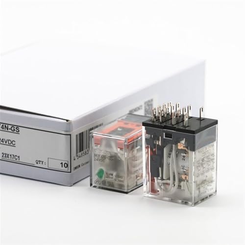 Relais intermédiaire 24V MY4N-GS CC à 14 broches et 3A pour circuit électrique