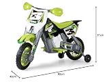 FEBER 6 V motocykl cross, 400F, 6 V, kolor czarny, szary, czerwony, żółty (Famosa 800011250)