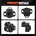 TPS Throttle Position Sensor Compatible with Dodge Dakota Viper V10 Jeep Grand Cherokee Wrangler TJ 2.5L 4.0L 8.0L 1997 1998 1999 2000 2001, Replaces# 56027942 4874371 4874371AB 4874371AC 69117942