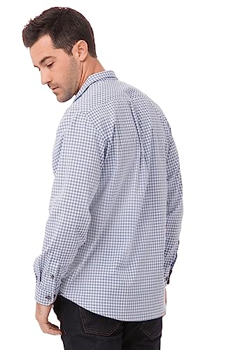 Chef Works Men's Modern Gingham Long Sleeve Dress Shirt4