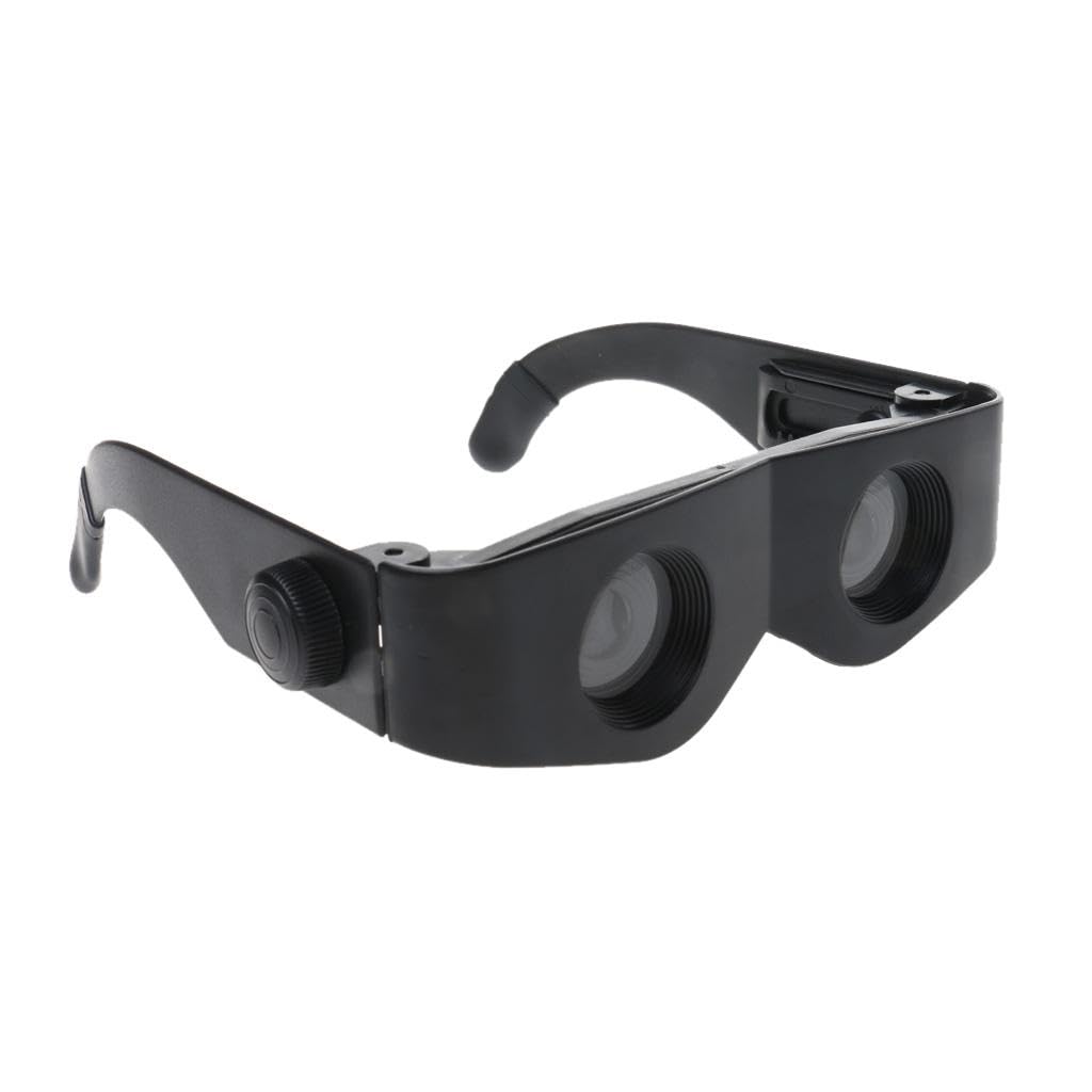 ATORSE Eyeglasses Style Black Frame Magnifier Telescope Binoculars for Fishing-image-47