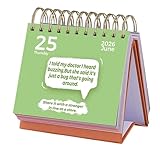 Tageskalender 2026 | Spiralgebundener Herausforderungs-Humor Planer - Täglicher Schreibtischkalender,Für Herausforderungen Lesen Gesundheit Studium Schule Haushalt Training Urlaub Party