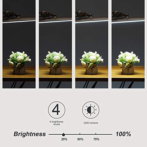 Bemelux Led Desk Lamp With Clamp, Dimming Task Lamp For Reading Desktop Office Workbench Table Architect Sewing Study Home Craft, Bright 117Pcs Leds, 2200 Lumens 20 Inch Metal Swivel Arm Work Lamp #TOP5