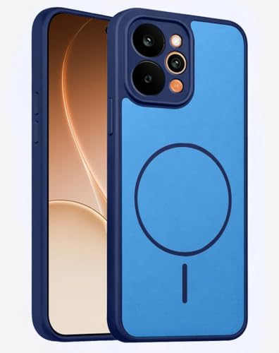 Image of AeoFit Ultra Slim-Fit Back Cover for Realme P4 Power 5G |Hard PC Case Cover| Ultra-Thin & Light Weight Case Cover for Realme P4 Power 5G (Blue)