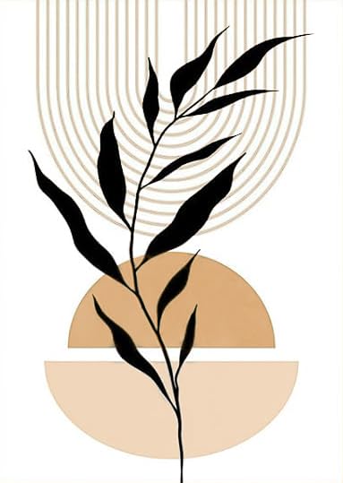 Martin Kench 3-Piece Poster Set, Boho Leaves Picture Set, Abstract Wall Pictures, Living Room Decoration, Art Print Canvas Art Poster for Living Room, Bedroom (without Frame) (J,50 x 70 cm)