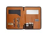 Organizer Nappaleder – Slim (geeignet für 13" Laptops) | Handgefertigt in Deutschland (Cognac)