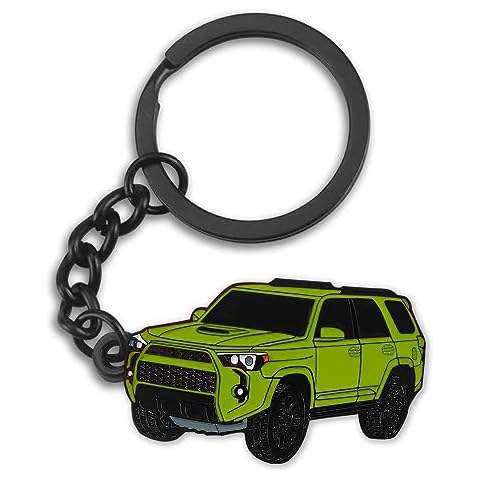 glahorse For 4Runner Keychain，For 4Runner Accessories 2015-2022 Toy Truck，Metal Keychain (Lime) Cover
