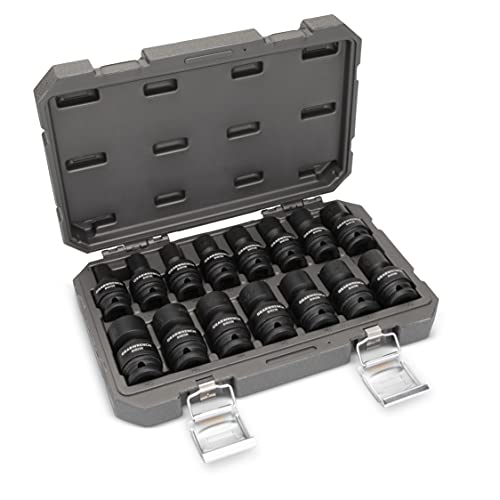 GEARWRENCH 1/2-Inch 6 Point Metric Universal Impact Socket Set (15 Piece) - 84939N by GEARWRENCH - Image 4