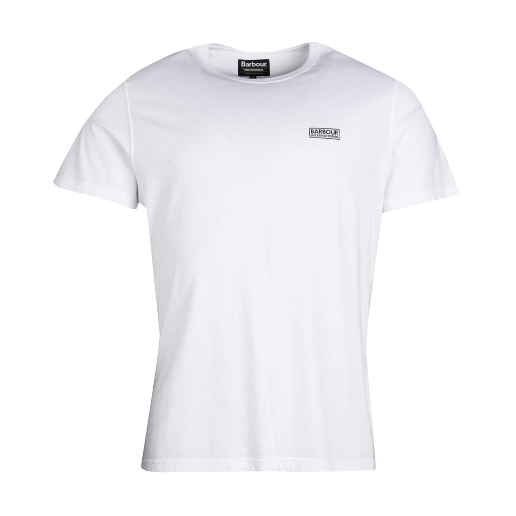 Barbour International Men's White Small Logo T Shirt Xl
