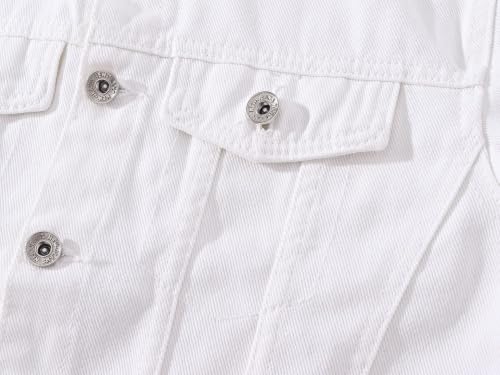 Image of Idopy Men`s Casual Cowboy Rugged Jean Denim Biker Trucker Jacket