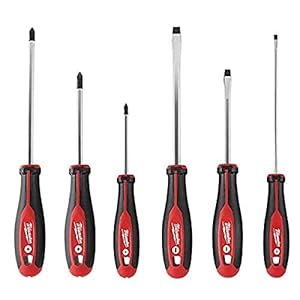 Milwaukee 48-22-2706 6Piece Phillips and Slotted Head Screwdriv Ing Set W/Magnetic Tips and Trilobe Handles