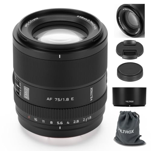 Image of VILTROX 75mm F1.8 EVO E-Mount Lens for Sony E, APS-C Large Aperture Prime Autofocus Lens for Sony E-Mount Cameras A7IV ZV-E1 A7CII A7RV FX3 A7SIII A7CR A7III A7C A1 A7RIV A9 A9II A7RIII ZV-E10