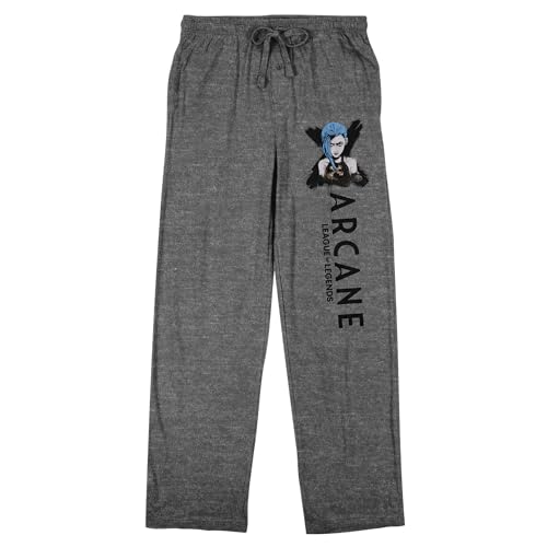 Bioworld Arcane Title Logo Men's Heather Gray Sleep Pants