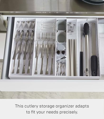 Range-couverts extensible YAMAZAKI TOWER 5415 organisateur tiroir