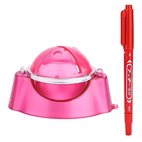 ゴルフボールラインマーカー用のningyiyan、ペン付きのアライメントテンプレート、練習トレーニングエイド、描画ツール、グリーンアシスタントのパッティング、プロトレーニング機器、耐久性のある軽量デジ (ピンク)