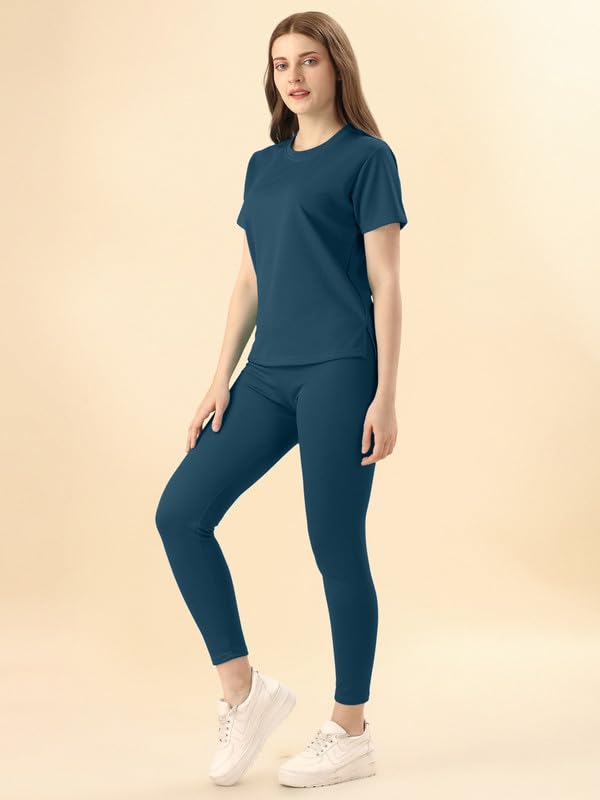 Image of DTR FASHION Cotton Blend Styled With Solid Lining Tracksuit | Co-ord Set For Women| Active Wear Suit Set For Women