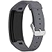 SKYLET Compatible with Garmin Vivofit Bands, Soft Silicone Replacement Sport Wristands Compatible with Garmin Vivofit 1 with Metal Buckle Men Women (No Tracker)