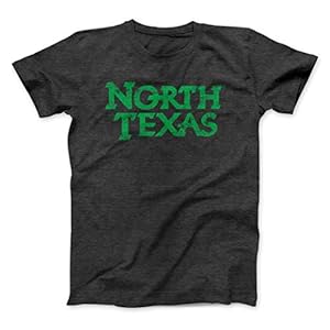 North Texas Mean Green Shirt University of North Texas Super Soft Apparel Charcoal Dark Grey T-Shirt (UNT, Medium)