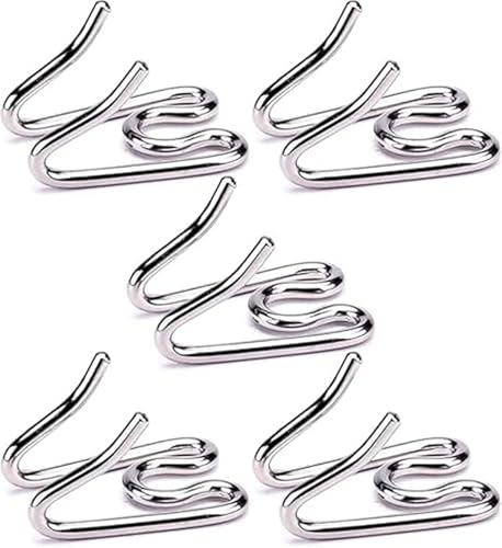(5 Pack) Stainless Steel Dog Collar Extra Links Designed for 2.25mm H-S Collar Links Silver.