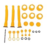 Conception anti-déversement : le tuyau de sortie d'huile et le couvercle adoptent une connexion filetée, et le couvercle est équipé d'un joint d'étanchéité en caoutchouc à l'intérieur, ce qui empêche le déversement d'huile même pendant le transport ou lorsque le réservoir d'huile est inversé.Après utilisation, veuillez serrer le bouchon de sortie d'huile.