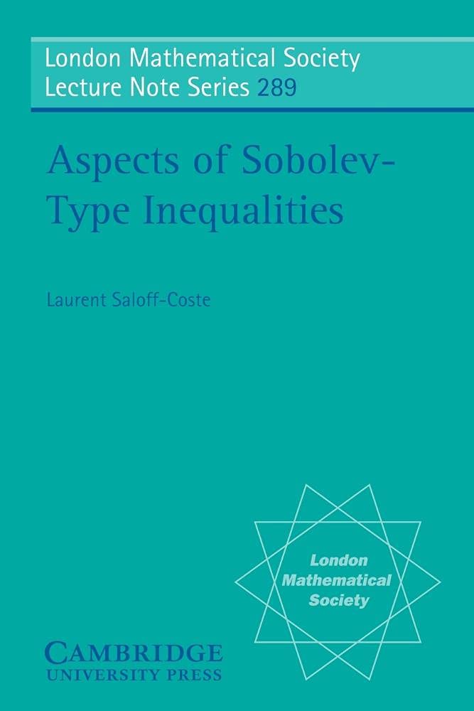 Amazon | Aspects of Sobolev-Type Inequalities (London Mathematical