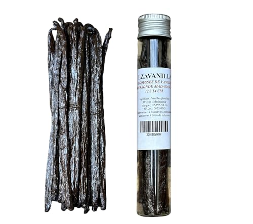 10 Vainilla Borbón De Madagascar - Aroma intenso y Sabor Delicado En Tubo (12 A 14 CM, 10.00, unidad)
