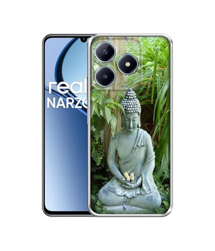 Image of Casotec Buddhism Design Printed Silicon Soft TPU Back Case Cover for Realme C63 4G / Narzo N63 4G