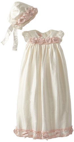 Biscotti Baby-Girls Newborn Cherished Heirloom Silk Gown and Bonnet, Ivory, 3-9 Months Size: 3-9 Months Color: Ivory Model: 440CHLX (Newborn, Child, Infant)