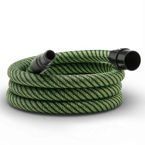 Dust Extractor Hose D27/32 x 3.5M (11.5 Ft), Anti-Static, Compatible with Festool CT 15/25/26/36/48 and CT MINI/MIDI Dust Extractors (2019+), Heavy-Duty Vacuum Hose with Reinforced Woven Sleeve, Green